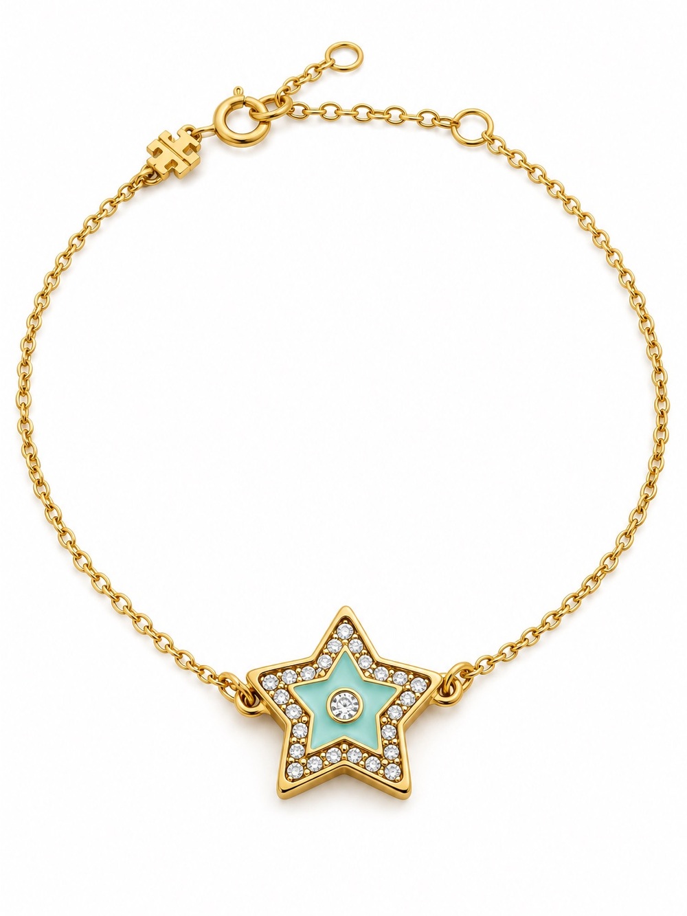 Tory Burch Kira Star Chain Bracelet Gold.